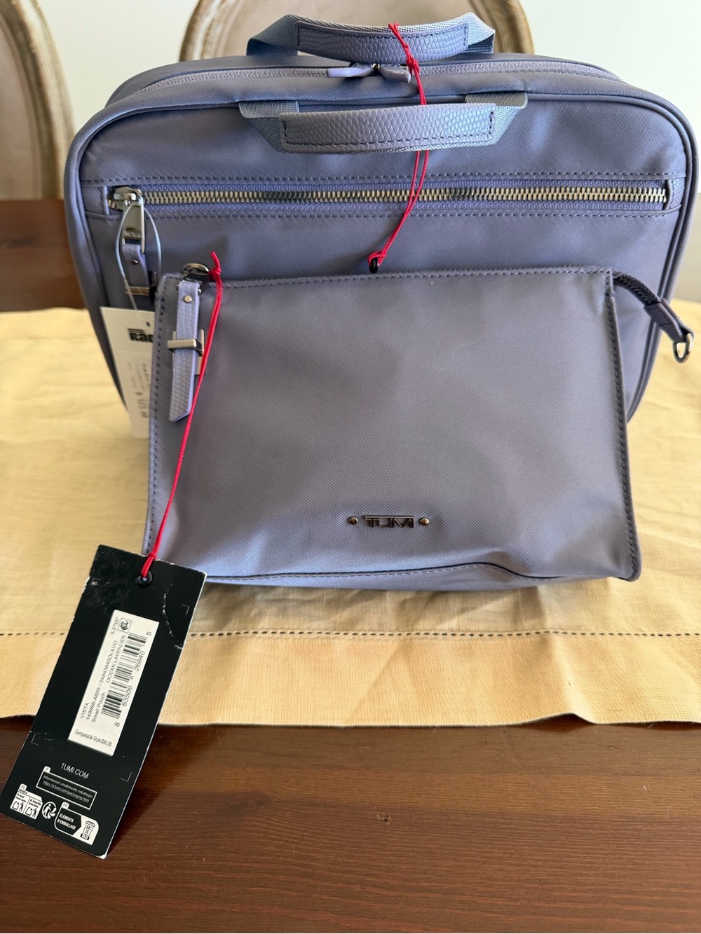 TUMI Toiletry and Small Pouch Ocean Lavender Set